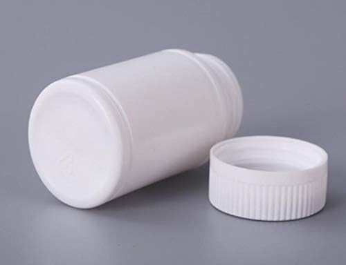 100 יחידות פלסטיק עגול גלולת מיכל בקבוקים - רפואה לוח כמוסה אחסון מחזיק גלולת מתקן פיתיון מחזיק ארגונית