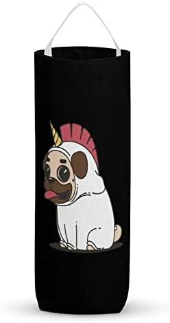 חמוד פאג כלב חד קרן מכולת תיק רחיץ ארגונית מכשירי עם תליית לולאה לאחסון קניות אשפה שקיות