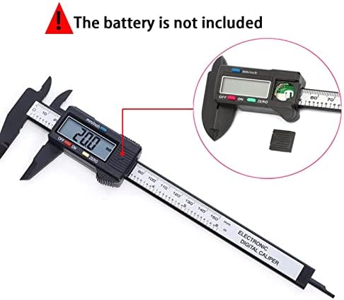 Zylyzf אלקטרוני דיגיטלי מחייג סיבי פחמן חיוג Vernier Caliper Micrometer Micrometer כלי דיגיטלי