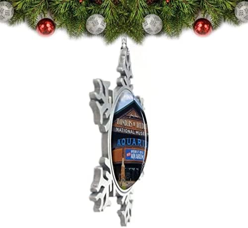 אומסופה אילינוי ספרינגפילד אקווריום ארהב חג המולד קישוט עץ תליון קישוט קריסטל מתכת מזכרות מתנה