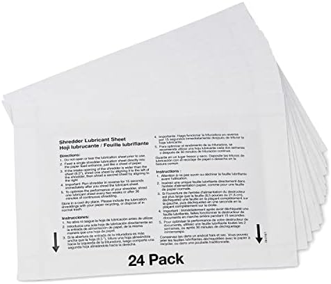 נייר מגרסה חומר סיכה גיליונות, מגרסה חידוד & מגבר; שימון גיליונות, בלגן-משלוח קל לשימוש-5.5 איקס