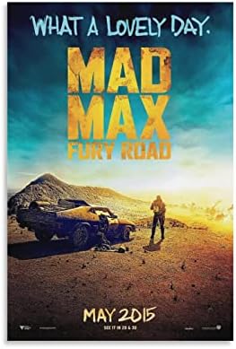 MAD MAX FURY ROAD סרט פוסטר קיר אמנות ציורי קנבס קיר תפאורה ביתית תפאורה לסלון אסתטי 20X30 אינץ 'UNFRAMES