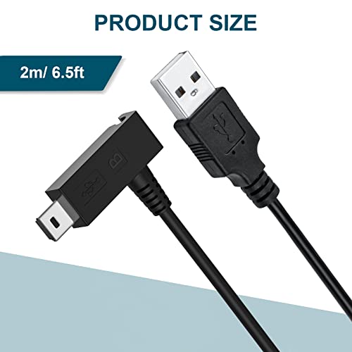 Arzweyk 6.5ft כבל טעינה, מיני USB נתונים Sync Sync מטען החלפת חוט עבור Wacom Intuos Pro Pth450 PTH650