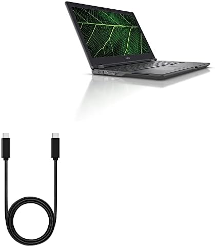 כבל גלי תיבה תואם ל- Fujitsu Lifebook E5511 - DirectSync כבל PD - USB -C ל- USB -C, סוג C מטען 3ft ומטען