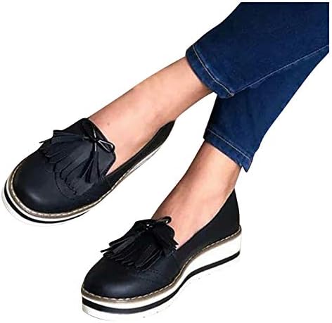 נשים נעליים שטוחות שטוח נעלי נשים ציצית יפני שטוח תחרה מזדמן עגול הבוהן נעליים יומיומיות נשים