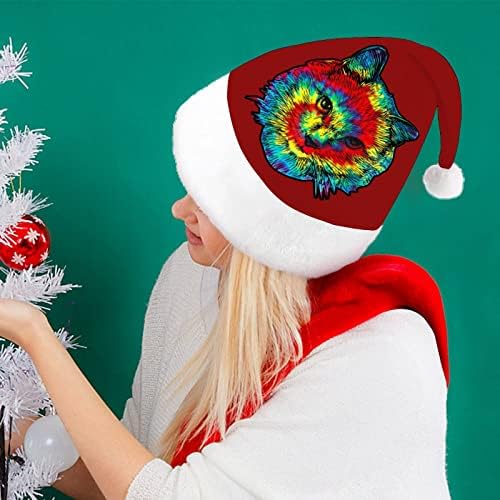 עניבה לצבוע חתול חג המולד כובעי בתפזורת מבוגרים כובעי חג המולד כובע לחגים חג המולד ספקי צד