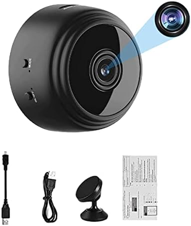 Quitenl Homezo Mini WiFi מצלמת אבטחה, מצלמת מיני WiFi, 1080p WiFi Mini Mini מצלמה עם ראיית לילה, מצלמת ריגול