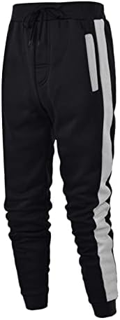 אימוני UBST לגברים, טלאי טלאים מפוספסים בצבע פסים טלאים עם סווטשירטס מכנסי טרנינג מכנסי ספורט חליפות ספורט.