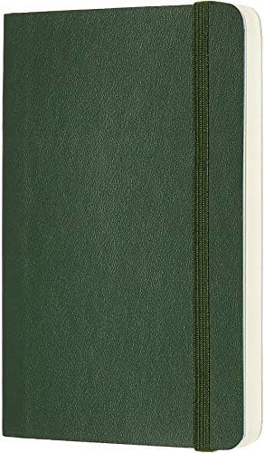 מולסקין קלאסי מחברת, רך כיסוי, כיס מנוקד, הדס ירוק, 192 דפים