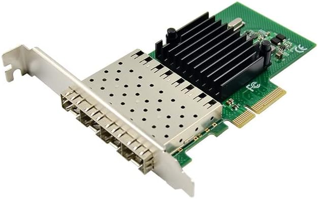 Hinyseno PCI-E יציאה כפולה 4 x SFP Ethernet 10/100/1000 מגהביט לשנייה Gigabit כרטיס רשת LAN כרטיס ממשק כרטיס לבקר