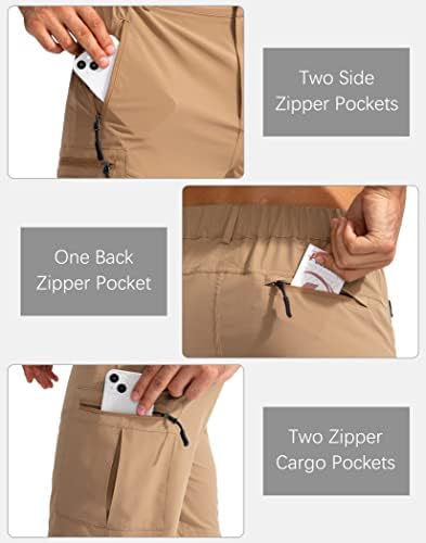 מכנסי מטען לטיולי גברים של פודולה מכנסיים קצרים 9 עבודות חיצוניות קלות למכנסיים קצרים לגברים