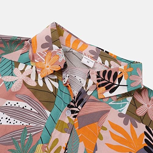 חולצה מזדמנת קיץ לגברים בהוואי סנדק שרוולים קצרים