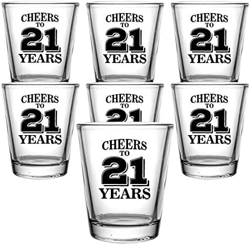 וראקו לחיים 21 שנים ירה משקפיים מתנת יום הולדת עבור מישהו שאוהב לשתות רווקים 21 מצחיק המפלגה