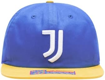 מאוורר דיו יובנטוס 'סווינגמן' מתכוונן סנאפבק כדורגל כובע / כובע / כחול / צהוב