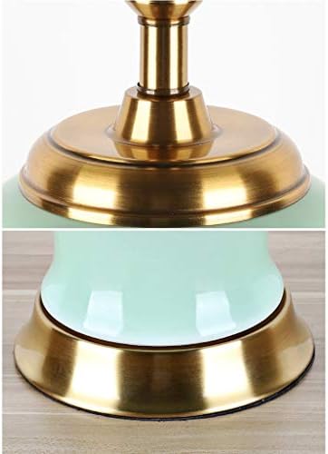 מנורת שולחן דמוניז מנורת קרמיקה בצורת אגרטל מנורת קרמיקה, מנורת בקרת כפתורים ספריית ספריית ספריית
