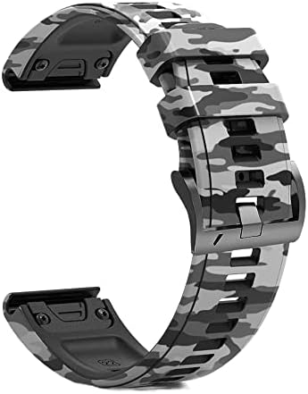 DJDLFA 26 22 ממ שחרור מהיר סיליקון מהיר שעון עבור Garmin Fenix ​​7 7x 6x Pro 5x 5 פלוס 3 HR MK2 EasyFit Smart