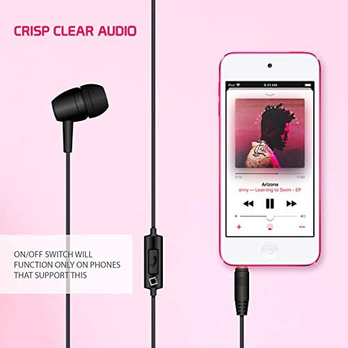 Pro Mono Earbud תואם ללא ידיים ל- TCL 75S434 שלך עם מיקרופון מובנה ושמע בטוח ברור ובטוח!