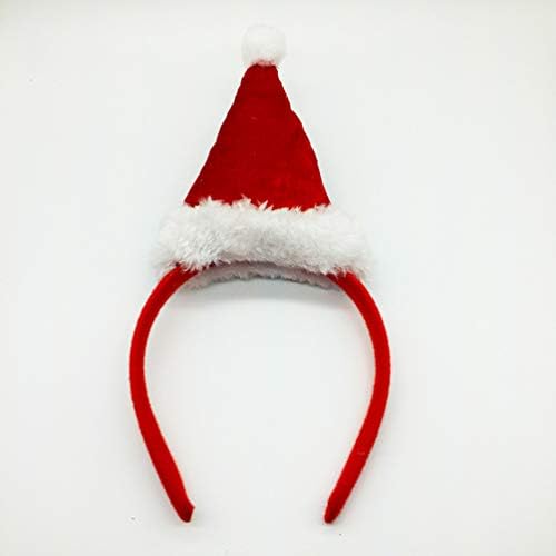 לורוז 2 יחידות חג המולד סנטה כובע סרטי ראש נצנצים קטיפה חג המולד המפלגה שיער להקות שיער חישוקי