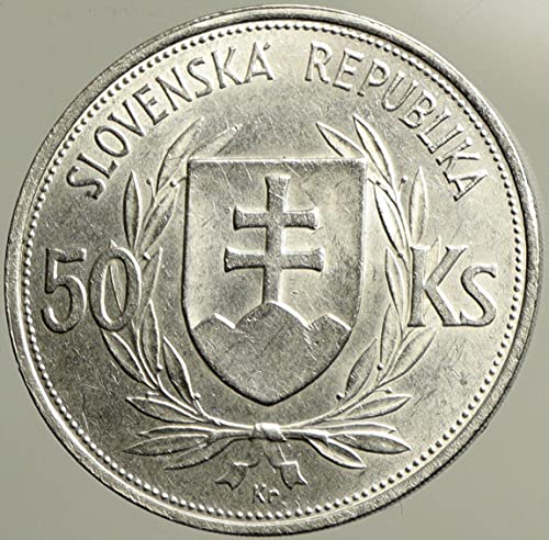 1944 SK 1944 Slovakia Republic Jozef Tiso Vintage AR 50 K 50 Korun טוב לא מוסמך