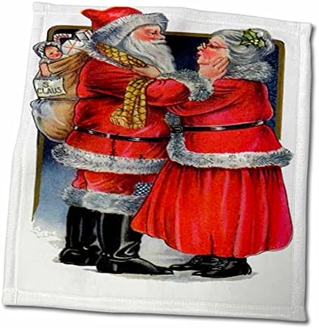 3ד רוז גברת וינטג ' חמוד-נוסטלגי-אבא חג המולד-יד סנטה קלאוס/מגבת ספורט, 15 על 22