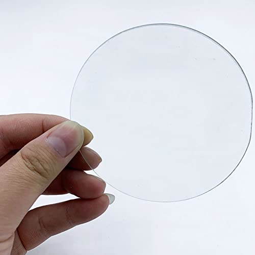 שאוס 10 יחידות שעון זכוכית מעבדה זכוכית כוס כיסוי אידוי צלחת שעון משקפיים כימיה ציוד, שקוף, 70 ממ