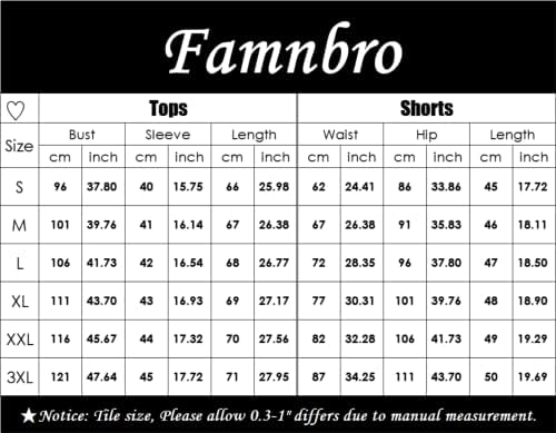 תלבושות של Famnbro 2 חלקים לנשים בתוספת סטים קצרים בגודל קיץ מהכתף מכנסיים קצרים לא סדירים
