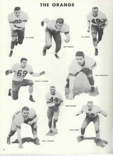 Syracuse vs Pitt Football תוכנית משנת 1956+בונוס 1948 תוכנית ג'ים בראון - תוכניות NFL