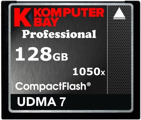 קומפוטרביי 128 ג 'יגה-בייט כרטיס פלאש קומפקטי מקצועי פי 1050 כתוב 100 מגה-בייט/שניות קרא 160 מגה-בייט/שניות