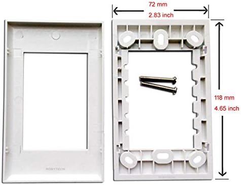 צלחת קיר 2x RJ45 CAT5E + LC דופלקס אבן מפתח מודולרית אתרנט חלוקה מחברים שקע שקע לבן דקורטיביים