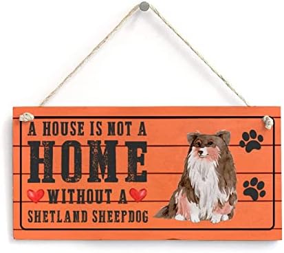 כלב אוהבי ציטוט סימן פודל בית הוא לא בית ללא כלב מצחיק עץ כלב סימן כלב שלט זיכרון כפרי בית סימן 8 * 16 אינץ