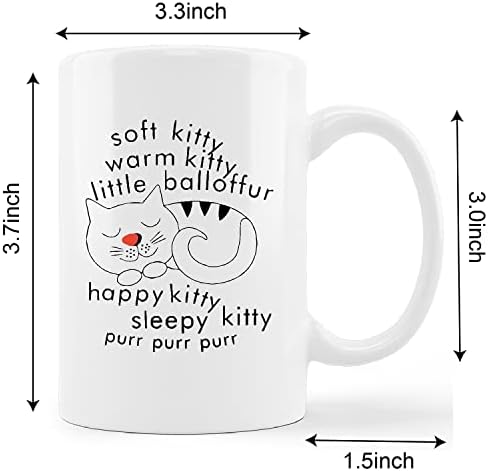 קונליסה קריקטורה חתול חתלתול ספל כוס, רך קיטי חם קיטי קטן בלופור קרמיקה ספל-11 עוז קפה חלב תה ספל כוס, מתנות