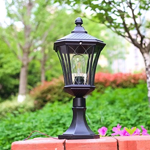 JJRY סגנון אירופי מנורת קיר מנורה חיצונית מנורה עמוד מנורה קיר מנורת קיר מרובע חצר גן מנורת