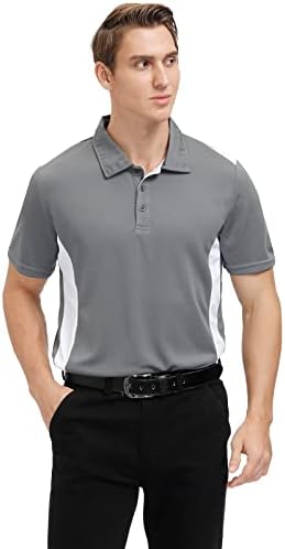 קורנה גברים של גולף חולצות לחות הפתילה יבש כושר ביצועים פולו חולצה מהיר יבש קצר שרוול מזדמן פולו