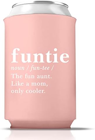 Funtie Funcle Can Coolers, דודה Can Coolies, דוד Can Coolies, שרוולים מצחיקים שרוולים, מתנות מצחיקות לדודה ולדוד,