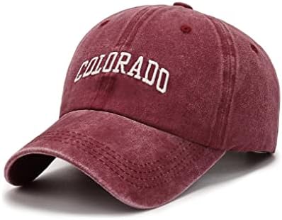 בציר קולורדו כותנה בייסבול כובע גברים נשים רטרו ספורט חיצוני מזדמן שמש כובע