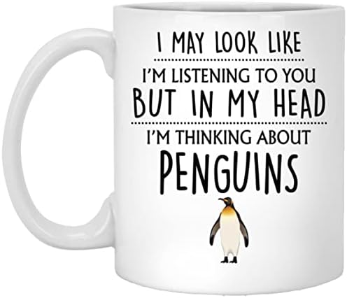 ש. פדישופס מתנת פינגווין, ספל פינגווין, מתנת מאהב פינגווין, מתנות פינגווין מצחיקות לאמא, נשים, שלה, בנות,