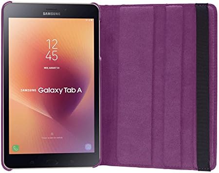 Newfrontier Samsung Galaxy Tab A 8.0 T380 / T385 עריכת עור מכסה 360 מעלות סיבוב עם כיסוי חכם מכסה