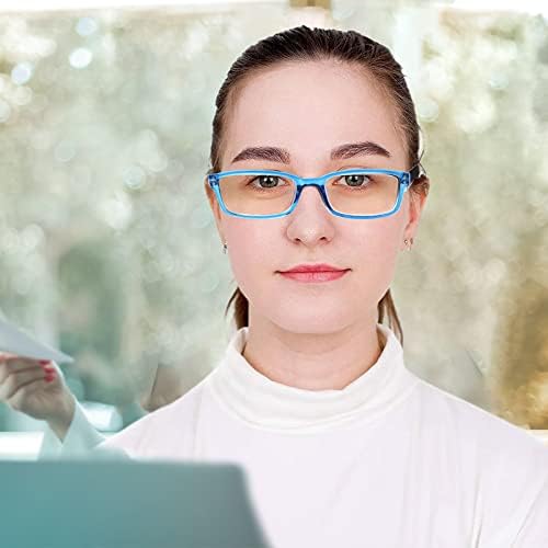 קרסן 2 מארז מחשב קריאת משקפיים לנשים / גברים כחול אור חסימת קוראי אביב ציר אופנה משקפיים