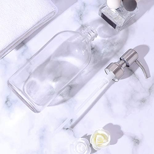 Shampoo Travel Valiclud 3 יחידות עוז/ברור עם שמפו סבון ריק סבון משאבת ראש מתקן קרם זכוכית זכוכית נירוסטה למקלחת