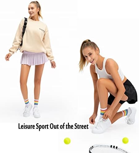 חצאית טניס של Raroauf נשים קפלים חצאיות גולף עם כיסים ספורט ספורט ריצה אתלטי סקורט מיני