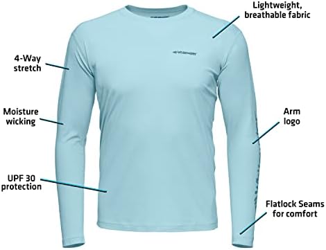 חולצה טכנולוגית של שרוול ארוך משקל קל משקל עם הגנת UPF