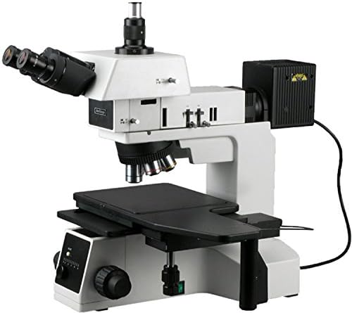 מיקרוסקופ מטלורגי טרינוקולרי אפיסקופי של אמסקופ לי 600ץ, הגדלה פי 50-1000, עיניות רחבות שטח קיצוניות פי 10, יעדי