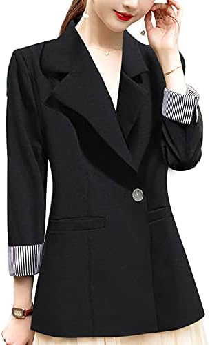 מעילי נשים מקרית חורף אופנה ארוך שרוול טמפרמנט מקצועי רזה למעלה חליפת מעיל סתיו סוודר מעילים