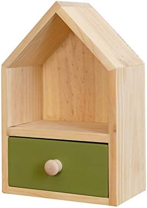 קופסת אחסון מעץ צורה מעץ צורה מעץ קטנה פסטורלית פסטורלית פשוטה קופסת אחסון מגירות מעץ - קופסת אחסון מעץ -