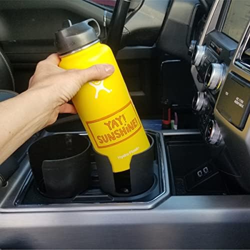 שומר כוס בתוספת מתאם מחזיק כוס לרכב מתרחב כדי להחזיק מיכלי משקאות גדולים יותר עד קוטר 3.7 - 2 מארז / מתאים