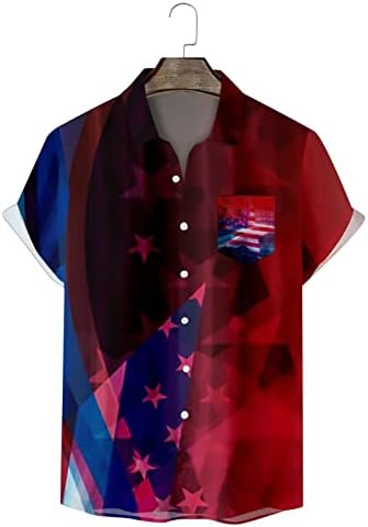 קיץ לשחות חולצות לגברים גברים של עצמאות יום דגל 3 ד דפוס דיגיטלי אישית אופנה סרבל עם הוד