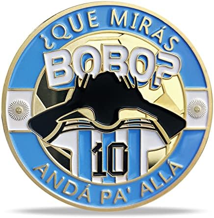 כוכב כדורגל מטבע זיכרון אני I Am the G.O.A.T Ball Medal Medal מתנה Qué Mirás Bobo, Andá pa 'allá