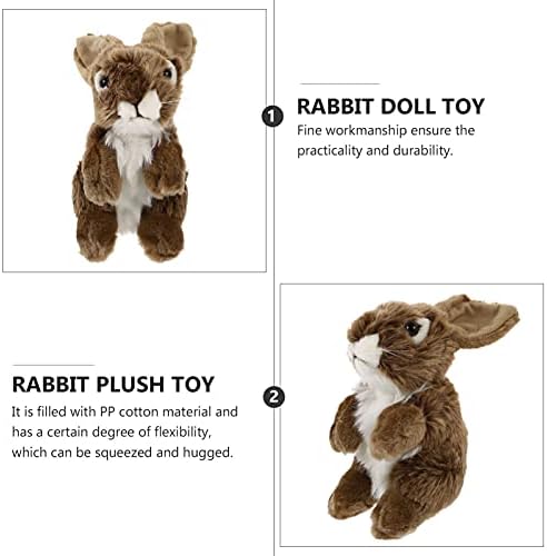 ארנב ארנב ארנב צעצוע של בעלי חיים ממולאים: ילדים קטנים וארנב קטיפה רכה ילדים מחבק