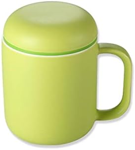 ספל פייפי ספל קרמיקה כוס מים עם מכסה כוס חלב כוס חלב כוס סטודנט כוס משרד ספל 15.2 גרם ספל קפה ירוק
