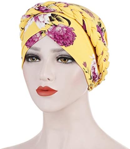 טורבן כיסוי ראש לנשים טוויסט קשר הכימותרפיה כפת כובע מוסלמי אלסטי פרחוני סרטן בארה ' ב אתני לעטוף טורבן
